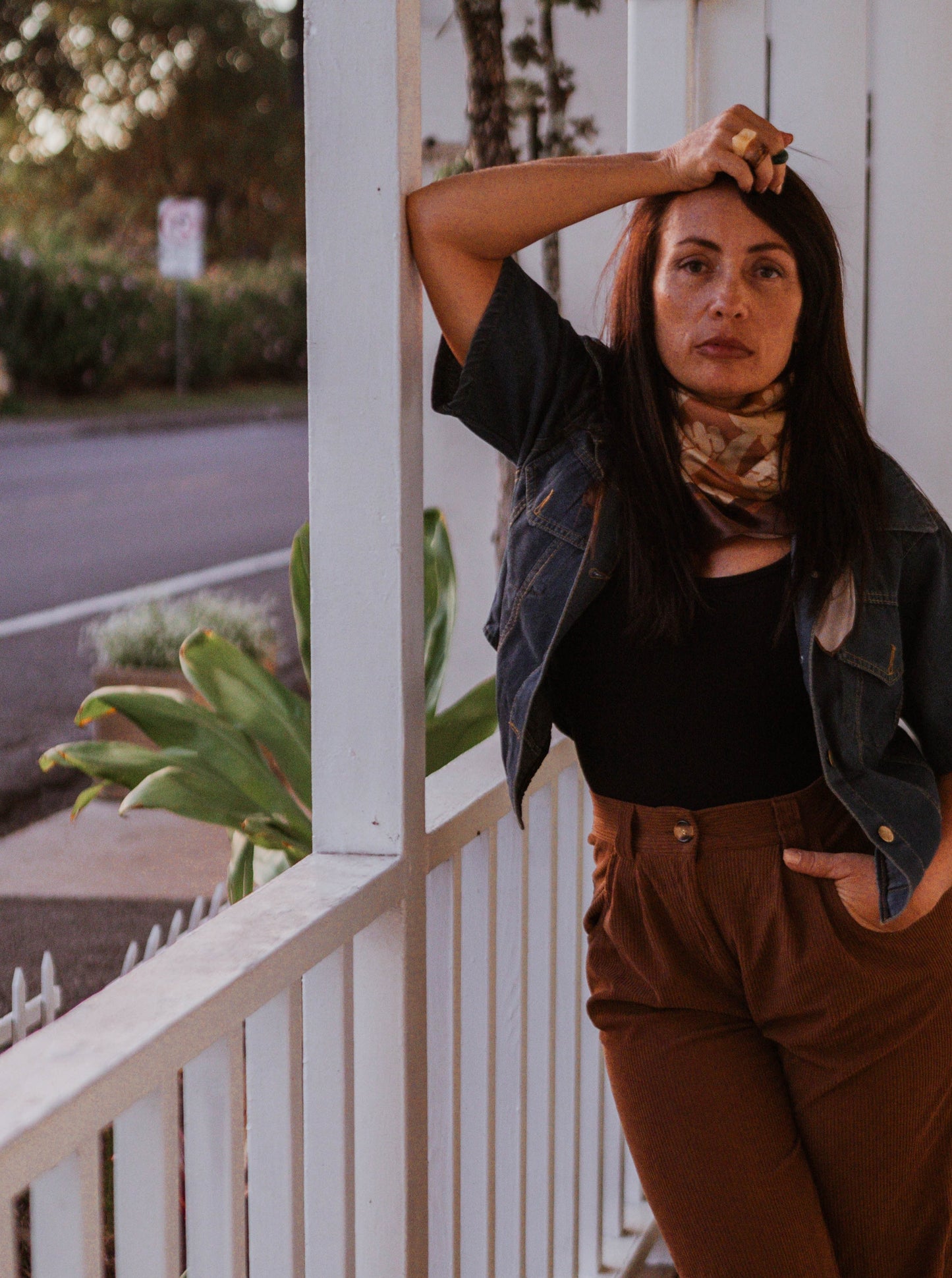 BUTTON UP - Only Aloha Here Jeans Crop Top